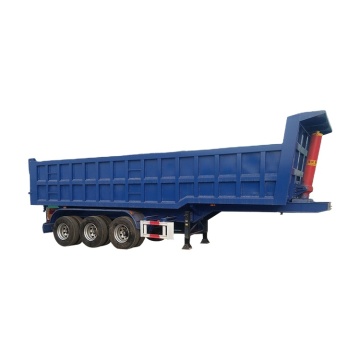 Producción rápida 3 Axle 60 toneladas de remolque trasero lateral personalizable para la venta