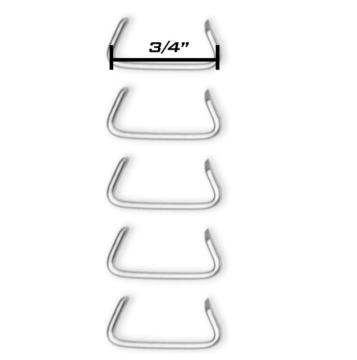 HR25 C Type Galvanized Steel Hog Rings for Ice Bag Sealing