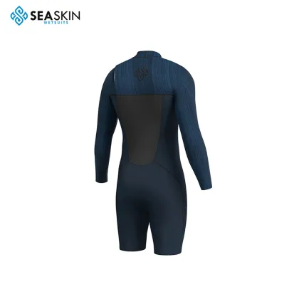 Seaskin Navy Color Neoprene Long Sleeves Springsuit Wetsuit