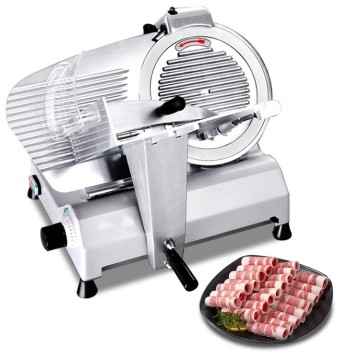 Commercial Cheese and Meat Slicer: Industrial Automatic Counter Top Slicer for Frozen Meat and Cheese
