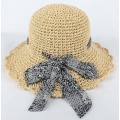 Sombrero de crochet de las damas con colorido Bownot