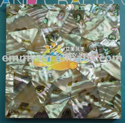 Abalone triangle shell tiles