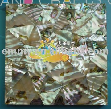 Abalone triangle shell tiles