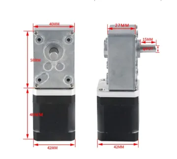 CE ROHS Certified High Torque NEMA 17 Worm Gear Stepper Motor with Driver