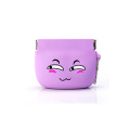 New shrapnel mouth gold silicone coin purse bag mini soft surface buckle female coin bag cartoon silicone hold bag