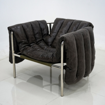 Modern uitstekende high -end lederen fauteuils