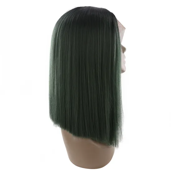 DTL special wig100% synthetic hair machine made women honey silk straight heat resistant soft synthetic wig