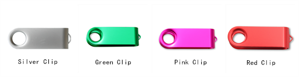 silver usb clip 