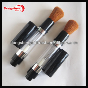 Refillable makeup powder brush,cosmetic powder dispenser brush,retractable powder brush refill