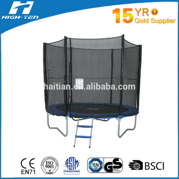 2016 hot sale 8ft round specification Trampoline with safety net outside
