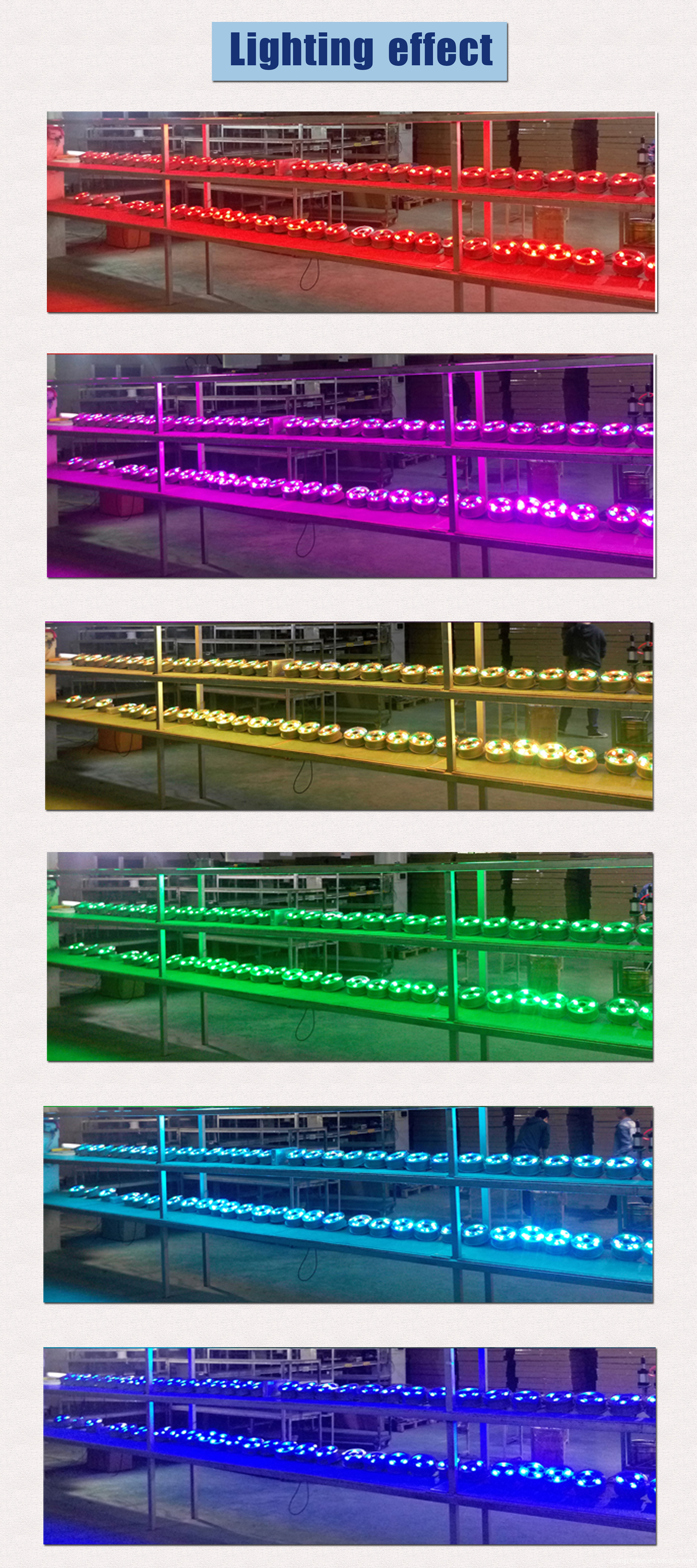 led fountain light lighting effect