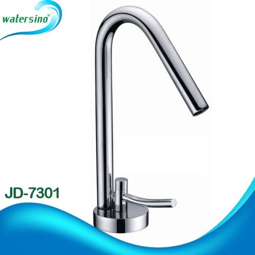 JD-7301 unique curved brass chrome lab hot and cold water tap