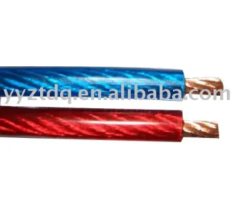 black and red Speaker cable