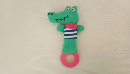 Baby plush rattles crocodile
