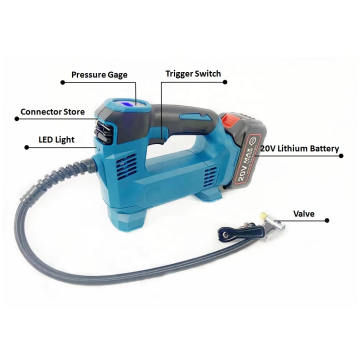 Mini Portable 2.0AH Cordless Electric Air Pump for Cars, Motorcycles, Bicycles, and More