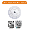 Kamera IP WiFi Tanpa Asap Alarm Kebakaran / Penggera Gas Berbahaya