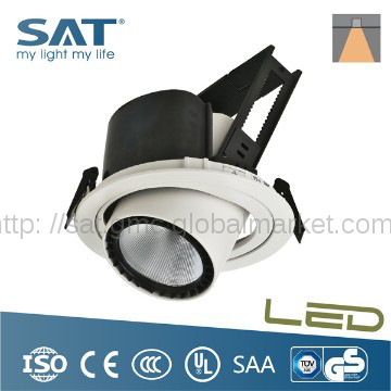 Moving COB bridgelux 30w 2000lm led downlights