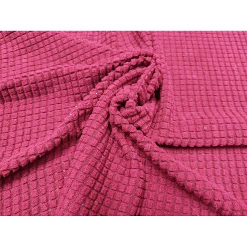 90T 5SP Polar Fleece with Laminated Check Fabric