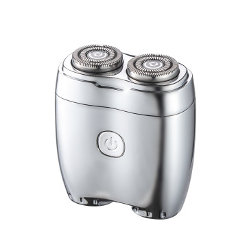 Portable Rechargeable Electric Shaver for Men with Washable Double-Edged Magnetic Blade