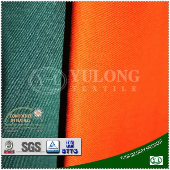 alibaba manufacture 100 percent cotton proban finished cotton nylon fabric used in oil industry with reach standard
