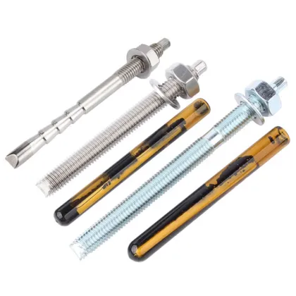 Stainless Steel, Galvanized Carbon Steel, and Chemical Anchor Bolts for Concrete Foundations