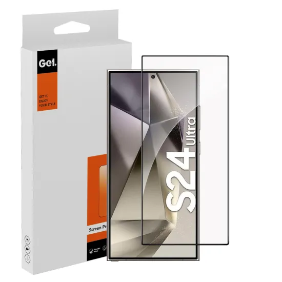 Custom Logo Premium 2.5D 9H Clear Anti-Scratch Screen Protector for Samsung S24 Plus Ultra