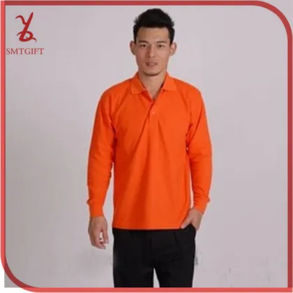 MY43 lapel long-sleeved t shirt custom blank t-shirt polo shirt