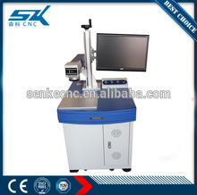 hot sale table 10W fiber laser marking machine on almost all metal gold ring sliver necklace