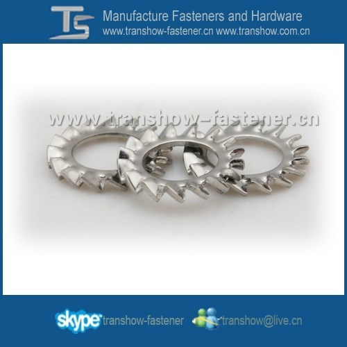 Din6797 Galvanized Toothed Lock Washer, High Quality Din6797 Galvanized