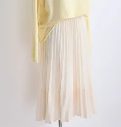 Skirt Casual Dresses High Waist Pleated Skirt