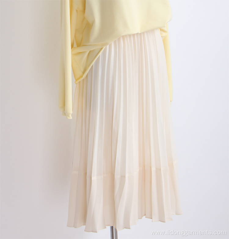 Skirt Casual Dresses High Waist Pleated Skirt