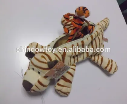 Plush pencil bag plush pen bag plush animal pen bag plush nici animal pen bag