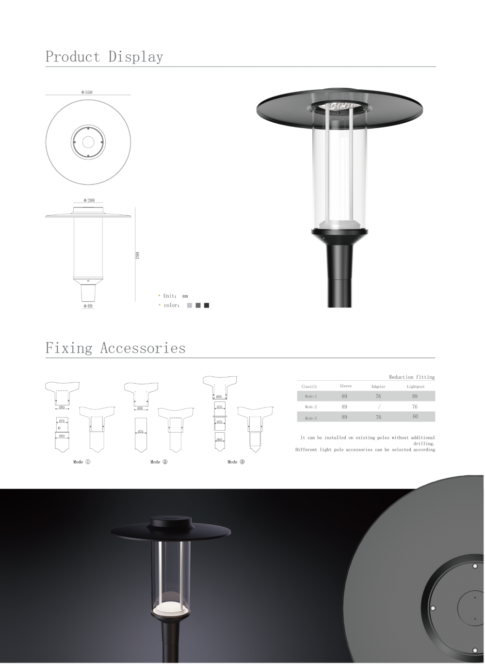 Garden Light Fixing Accessories