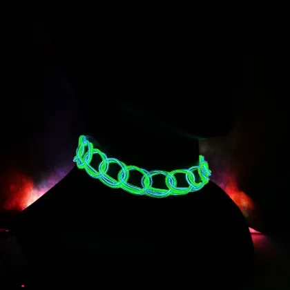 Hotsale EL Wire Glow Up Necklace - Light Up Party Glow Necklace