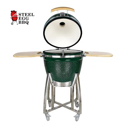 SEB KAMADO 21 Inch bbq  Green Ceramic Grills Outdoor/Garden BBQ