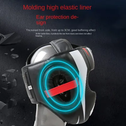 Boxing Training Head Protection: Sanda Helmet and Fight Protective Gear Mask