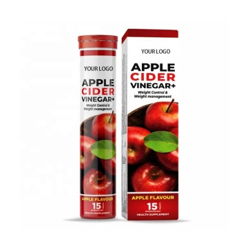 OEM/ODM Sugar Free Apple Flavour Weight Control Effervescent Tablets Slimming Apple Cider Vinegar Effervescent Tablets