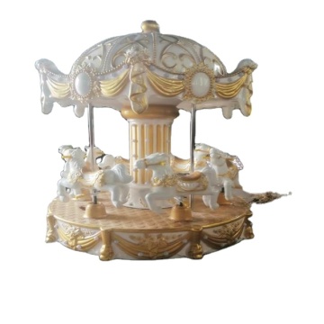 Europe Painted 6-Seater Amusement Park Kids Carousel