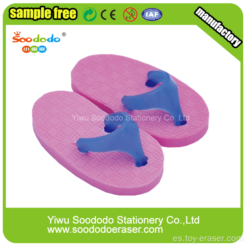 Purple Slippers Shaped Eraser, goma a medida