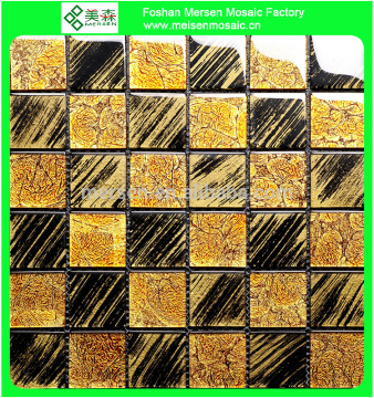 Glass tile glass mosaic gold mosaic CFV002
