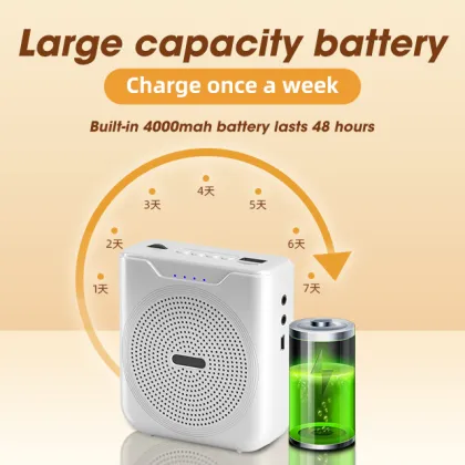 Professional High-Quality Microphone Bluetooth Speaker with Portable Lapel Microphone for Enhanced Sound Amplification