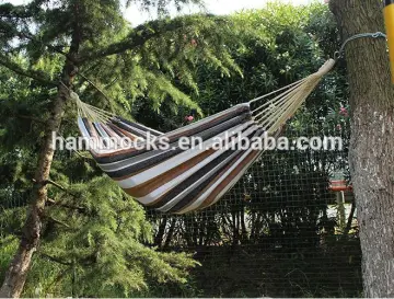 Hot selling promotion outdoor sleeping canvas hammock/portable folding camping hammock