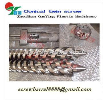 Twin Conical Screw Cylinder For Pvc Pipe For Extruder Double Machines 