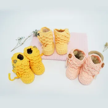 Handmade Inner Villi Crochet Baby Shoes