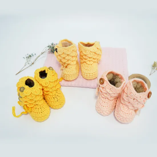Handmade Inner Villi Crochet Baby Shoes