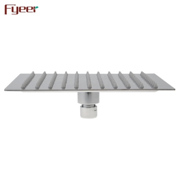 Fyeer Hot Sale Mirror Finish 304 Stainless Steel Ultra Thin Shower Head with Rainfall Function