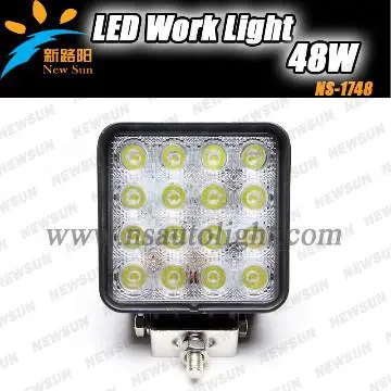 48W LED Worklight Waterproof Flood Back up Light Off Road Boat light