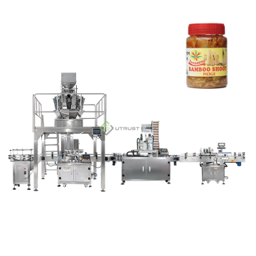 Bamboo Shoot and Pickled Papaya Jarring and Packaging Machine