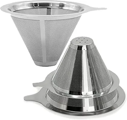 Portable Metal Coffee Tea Maker Kettle with 304 Dripper Filter