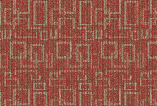 Red High Low Loop 100% Polypropylene Carpets For Vip Room , Guestroom